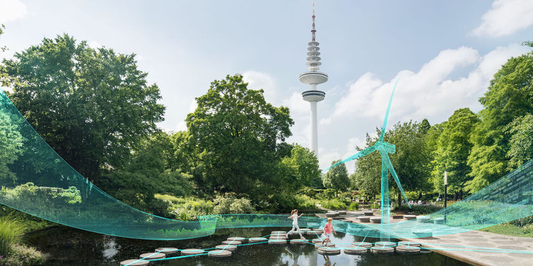 Siemens Wind Power - Wind Energy Hamburg 2016 KeyVisual KeyVisual aus dem Planten un Boomen Garten in Hamburg