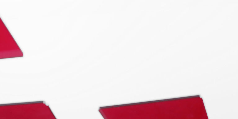ALBIS Plastic - Messekommunikation Hintergrundbild Motiv Musterplättchen Roter Musterplättchen aus Plastik