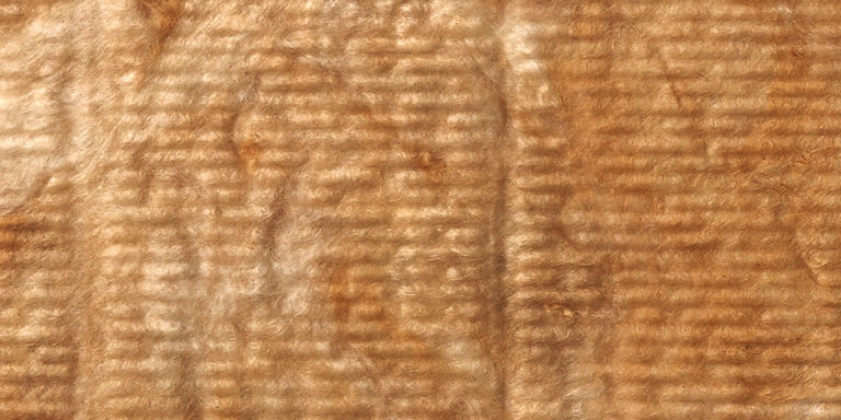Climowool - Kampagnenplakat Motiv Baustoff Nahaufnahme von Baustoff